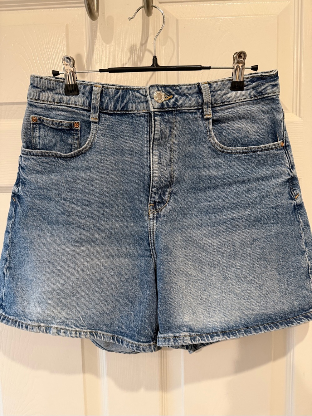 Zara Light Blue Denim Jean Shorts